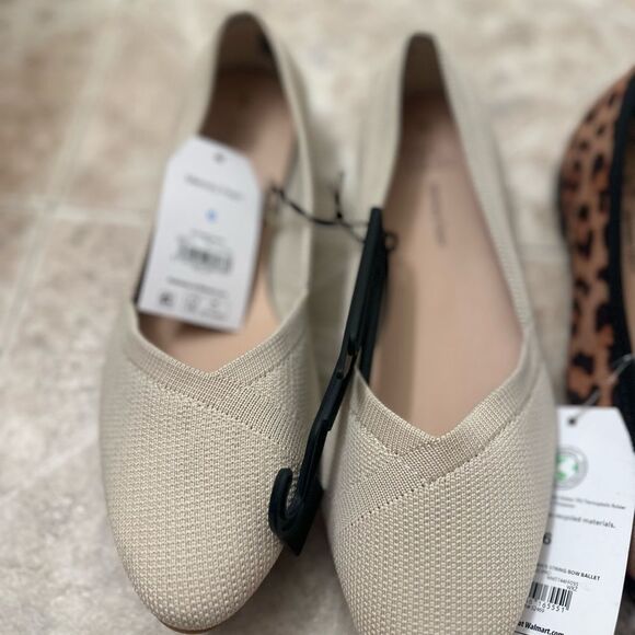 Time and Tru Women's String Bow Ballet Flats Size 6 - Picture 2 of 3